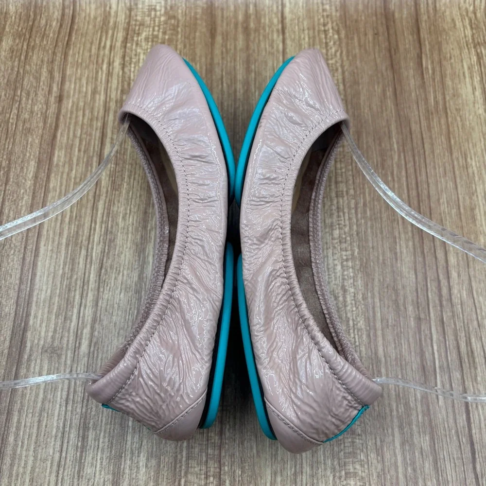 Tieks Ballet Flats Women Blush Pink Patent Size 6 Leather Foldable Gavrieli
